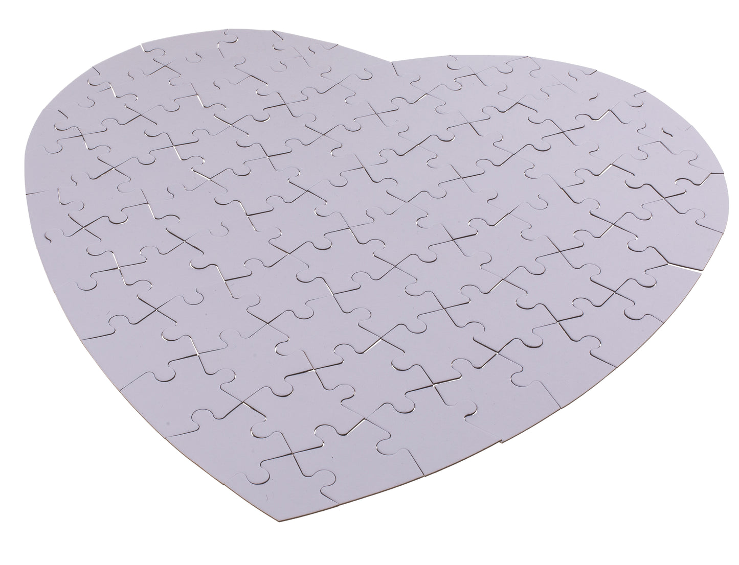 PUZZLE BIANCO, CUORE, 80 PZ. DA SCRIVERE O COLORARE, CA. 60
