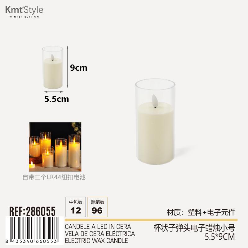 CANDELE A LED IN CERA 5.5*9CM