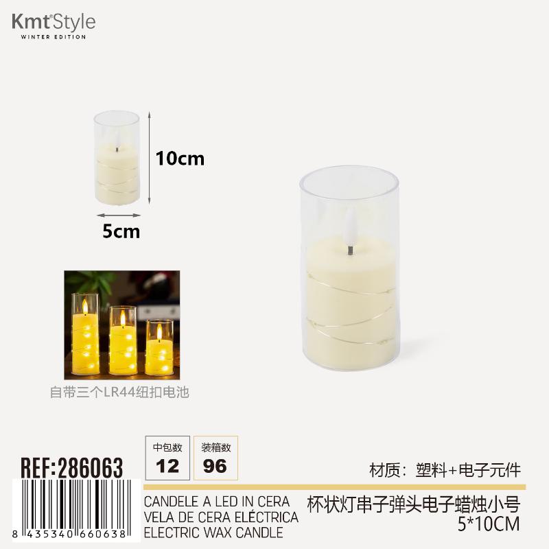 CANDELE A LED IN CERA 5*10CM