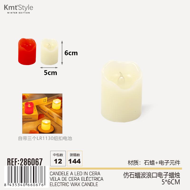 CANDELE A LED IN CERA 5*6CM