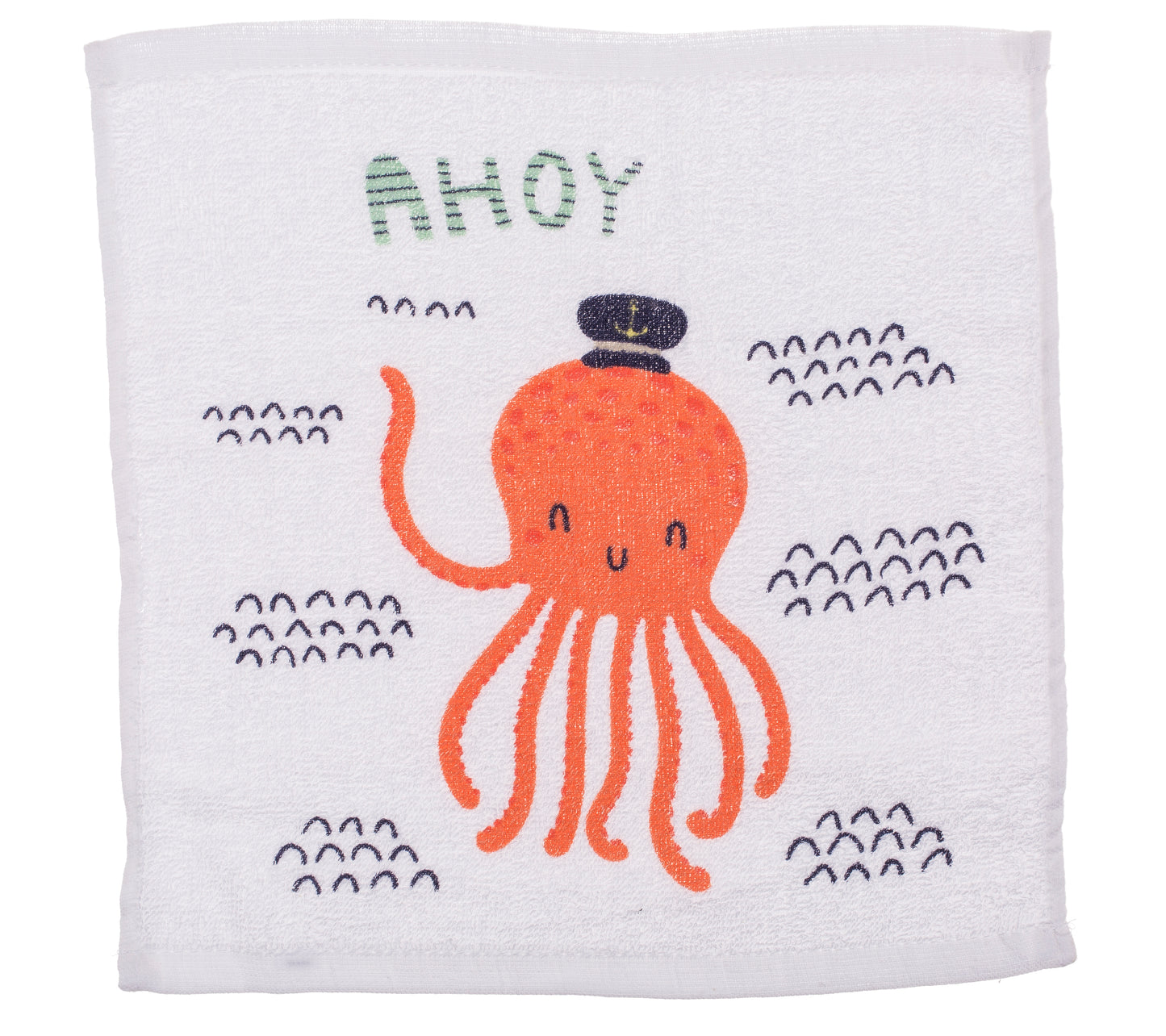ASCIUGAMANO MAGICO IN COTONE, OCTOPUS, CA. 30 X 30 CM, 4 ASS