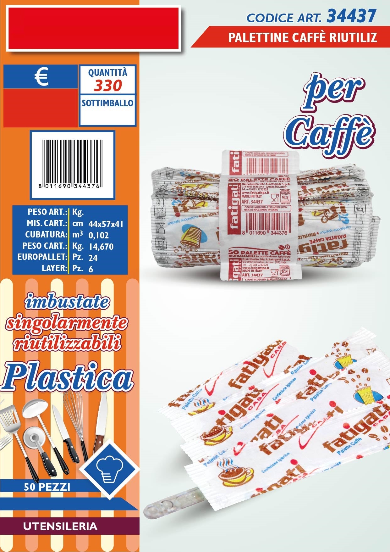 PALETTINE CAFF RIUTILIZ. IMB.SING.