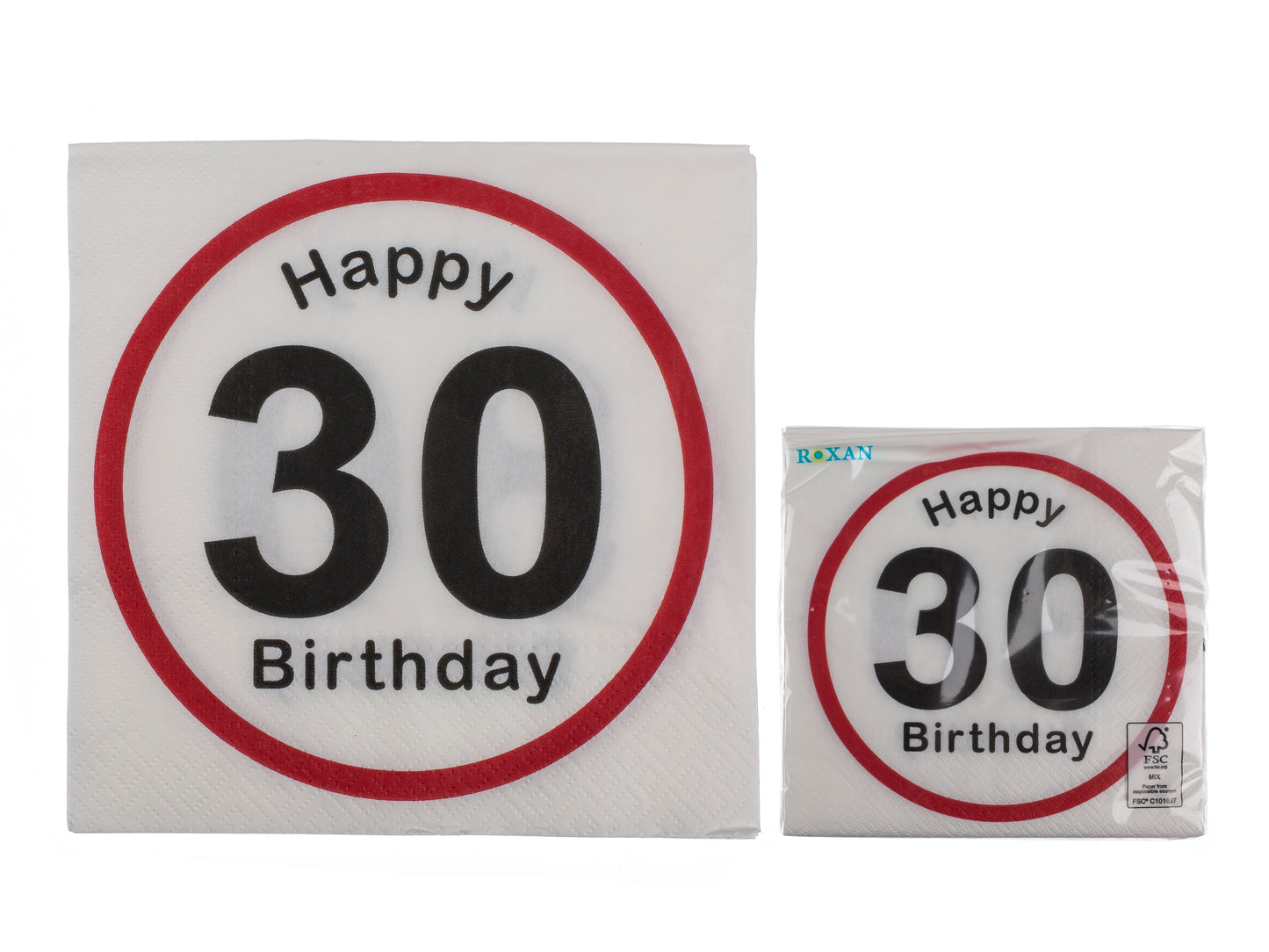 TOVAGLIOLI DI CARTA. HAPPY BIRTHDAY - 30. CA. 33 X