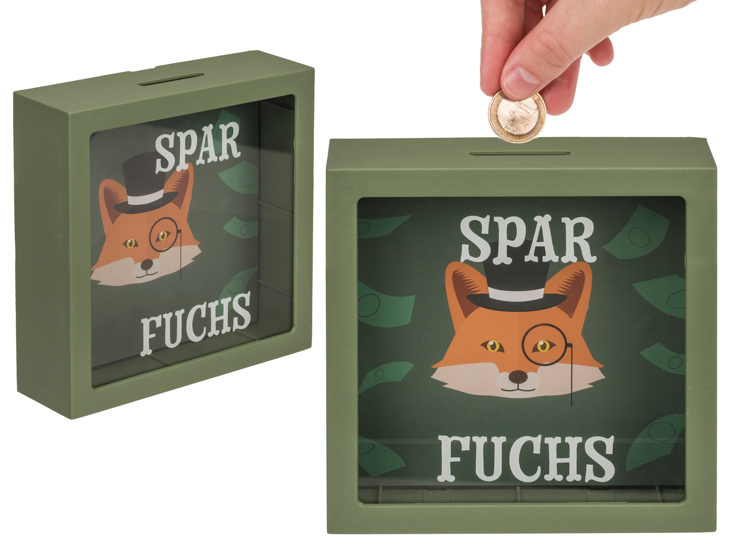 SALVADANAIO, SPARFUCHS, CIRCA 15 CM, IN PLASTICA