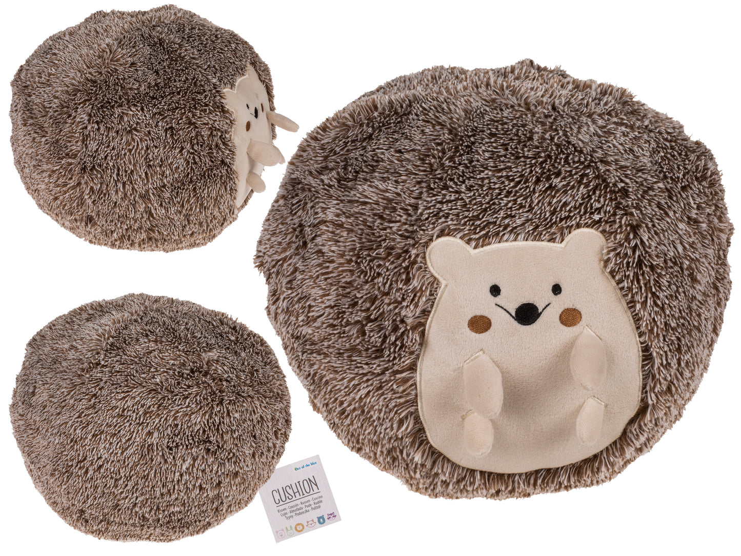 CUSCINO IN PELUCHE, RICCIO, D 26 CM, 100% POLIESTERE