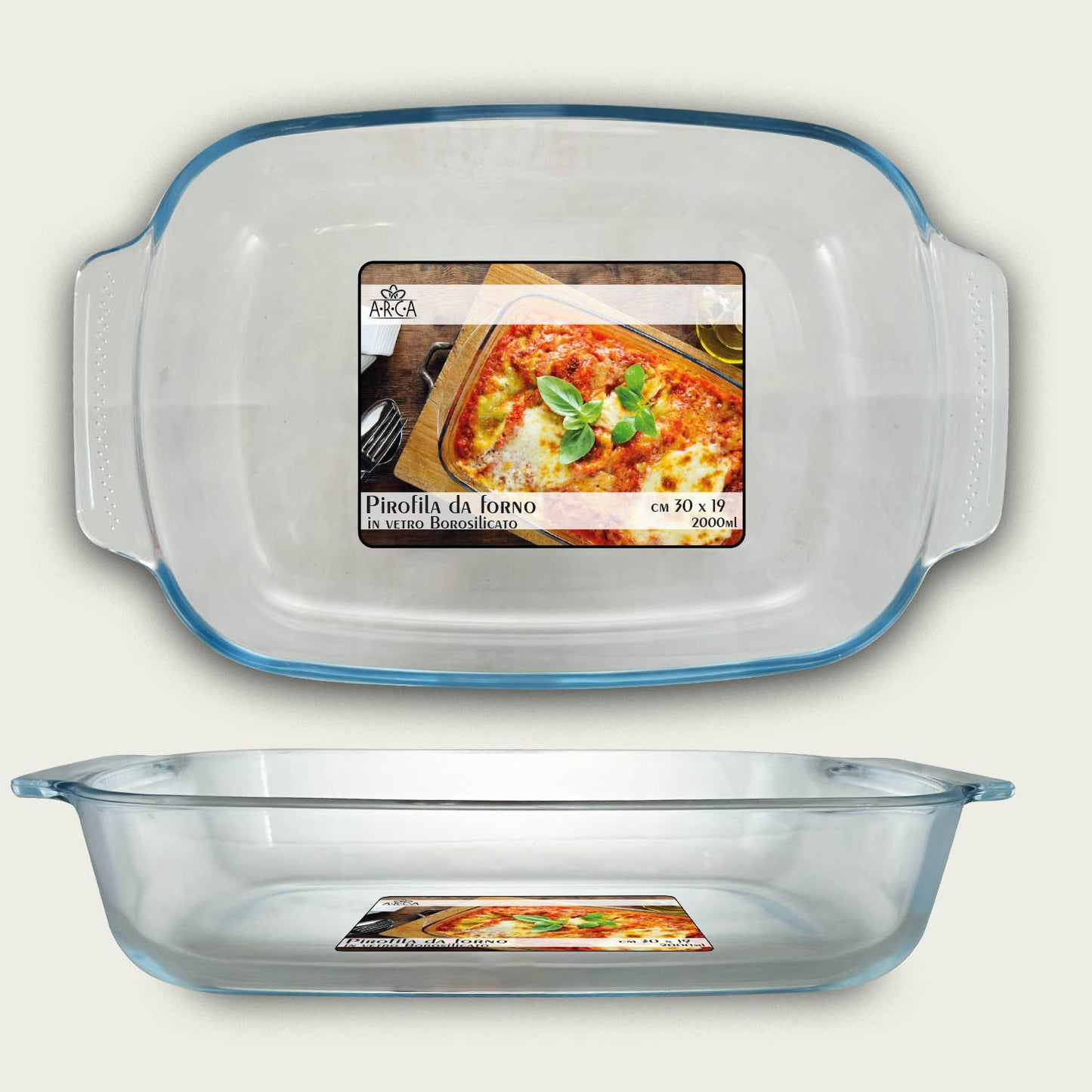 PIROFILA VETRO RETT. CM.30X19 H.6 70167