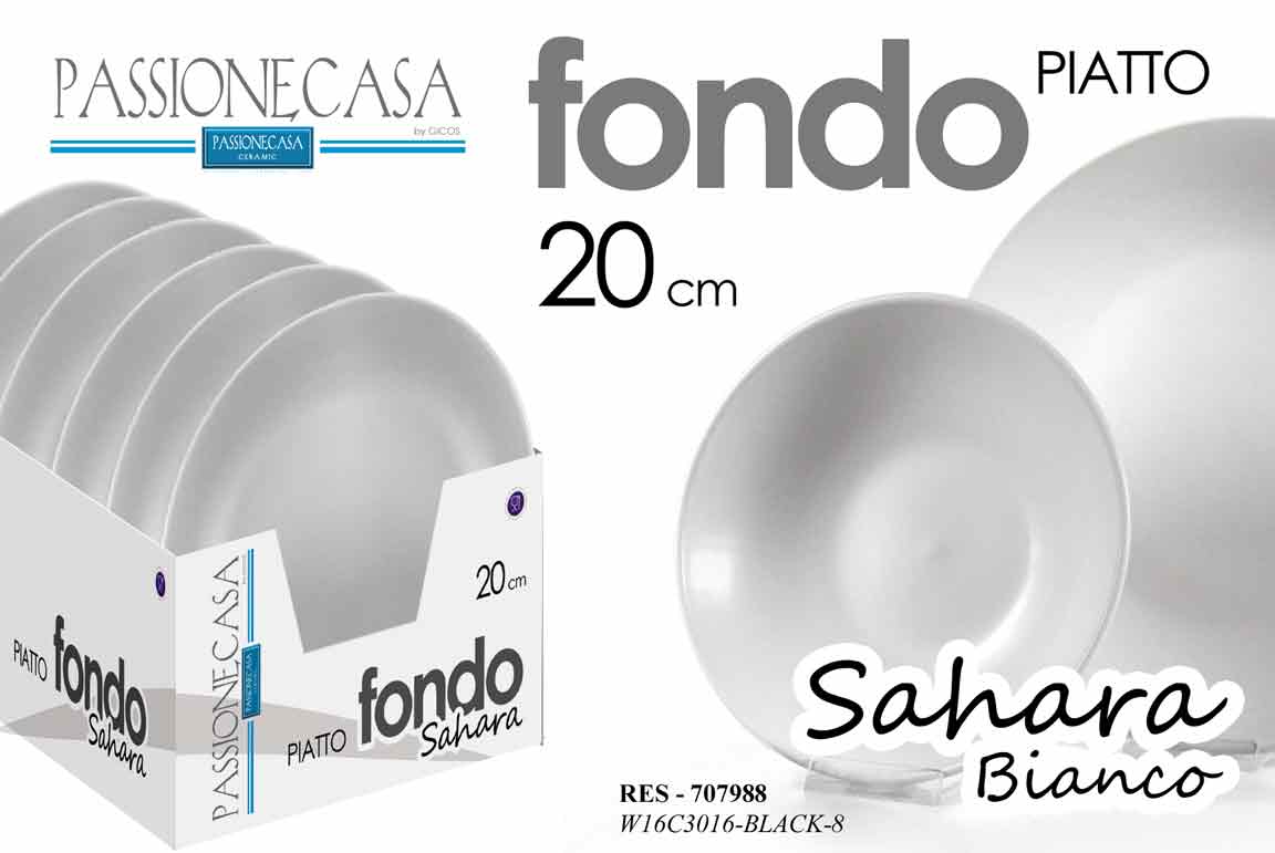 RES/PIATTO FONDO BIANC 20CM W16C3016-SP