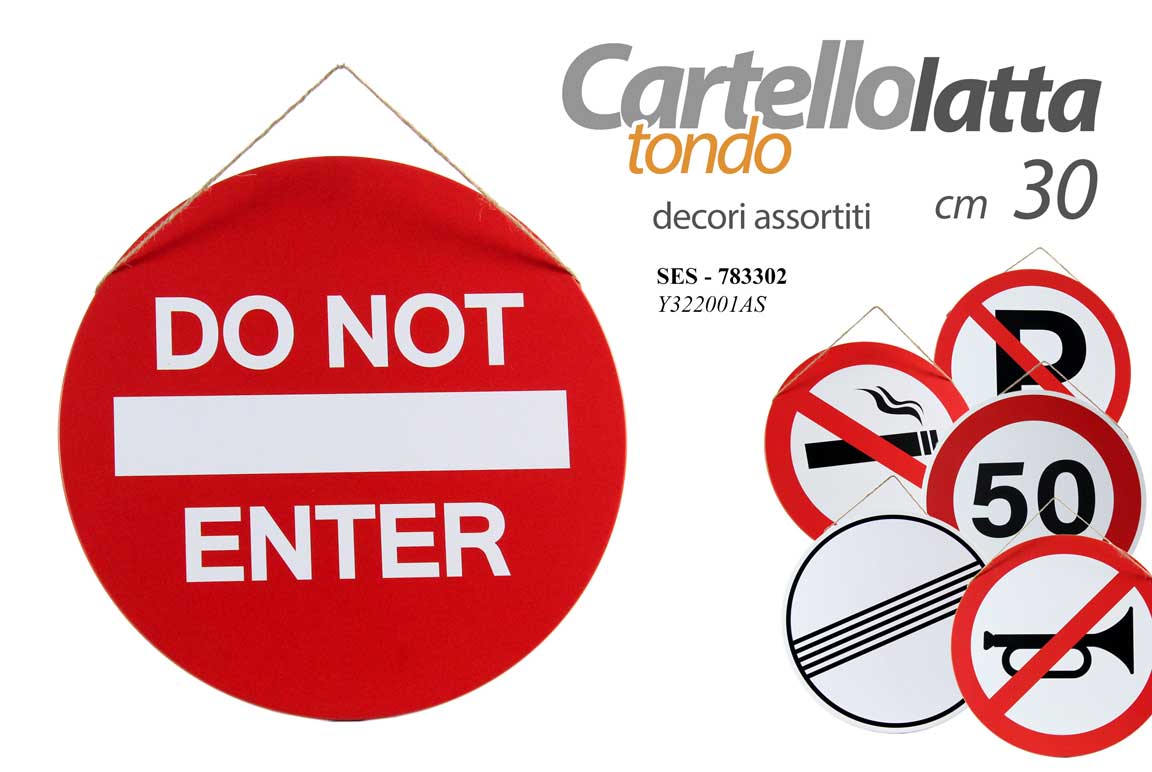 SES/CARTELLO TDO AS 30*0,7 Y322001AS