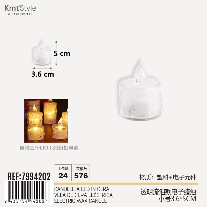 CANDELE A LED IN CERA 3.6*5CM