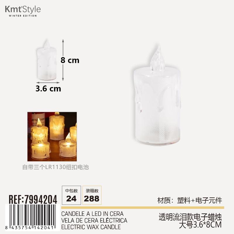 CANDELE A LED IN CERA 3.6*8CM