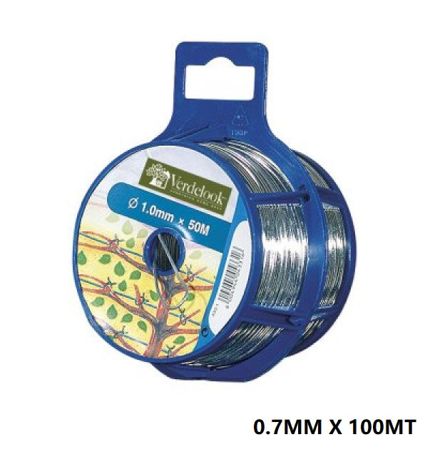 BOBINA FILO DI FERRO ZINC. 0.7MMX100MT