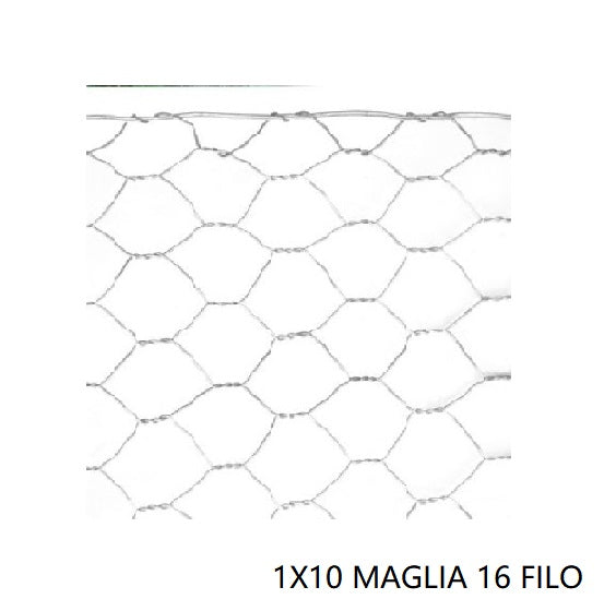RETE ESAZINC 1X10 MAGLIA 16 FILO 0,7