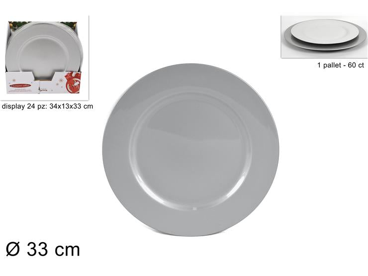 SOTTOPIATTO 33CM SILVER