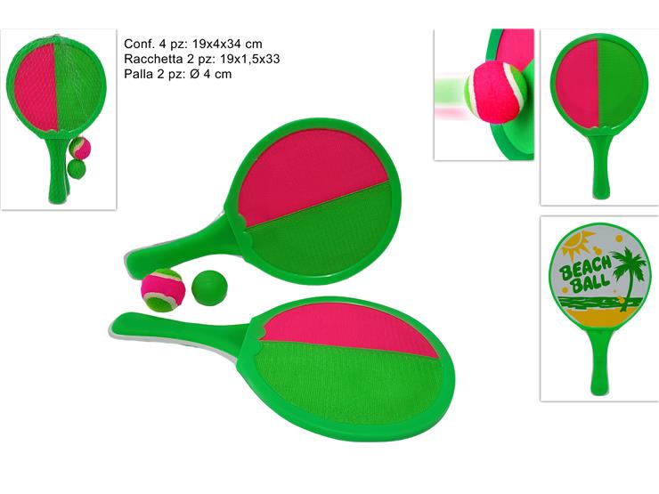 RACCHETTE SET 2 PZ 2 PALLINE 30110232