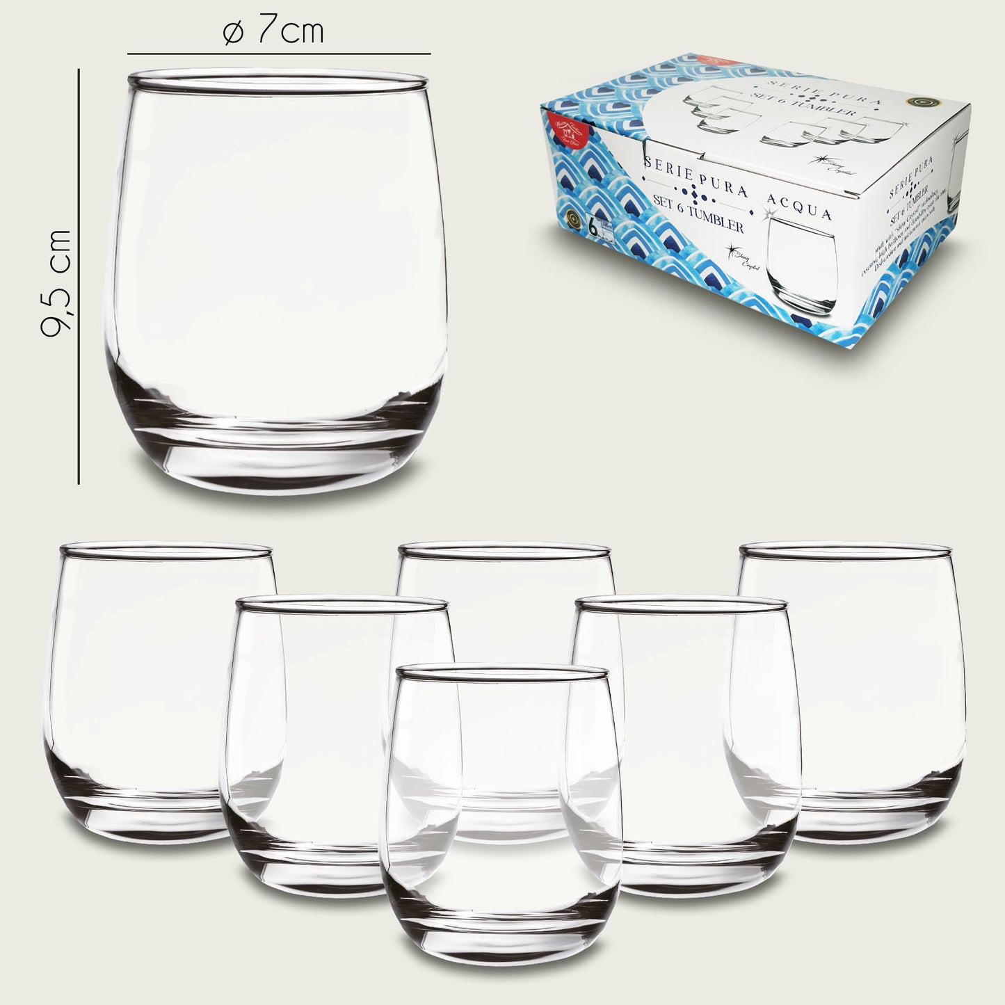 S/6 TUMBLER 34CL 80416