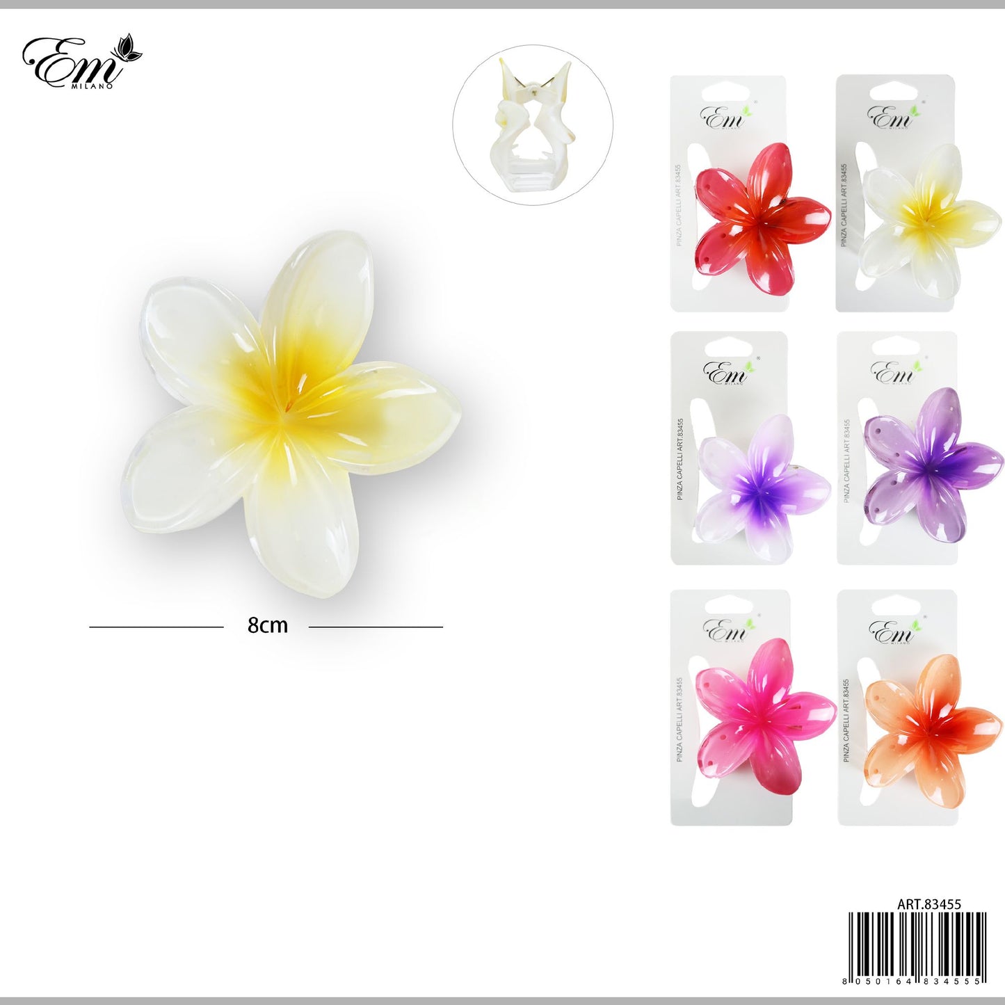 PINZA CAPELLI 8CM