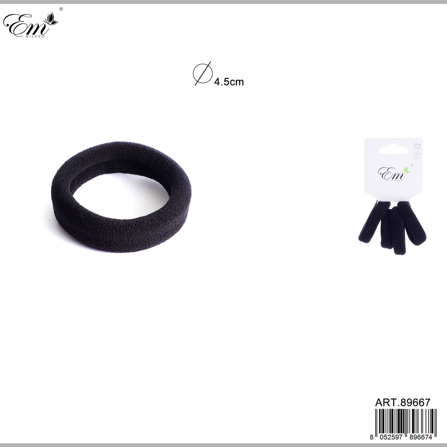 ELASTICO 4.5CM 4PZ N.