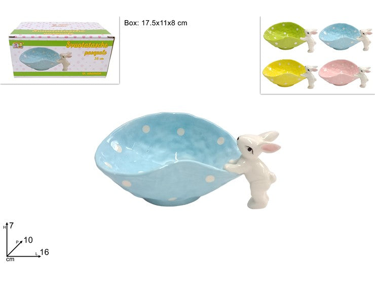 VASSOIO CERAMICA 16 CM 4 COLORI4401-3