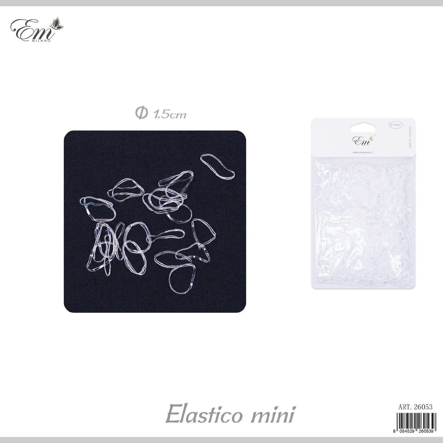 ELASTICO MINI TRAS. 1.5CM