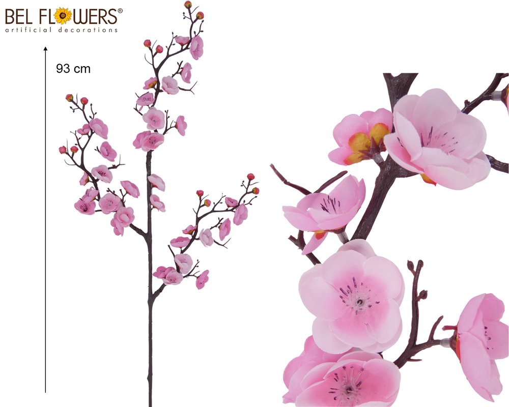 FIOR DI PESCO RAMIFICATO LUX 42FIORI 93CM