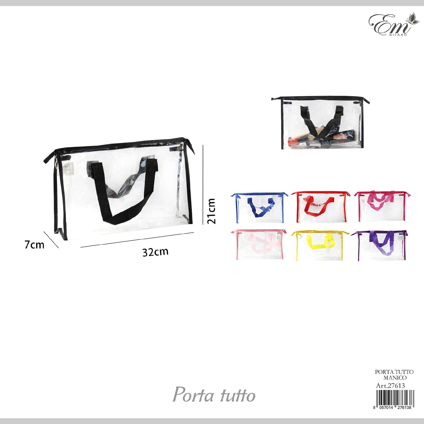 PORTA TUTTO MANICO L 32*21*7CM