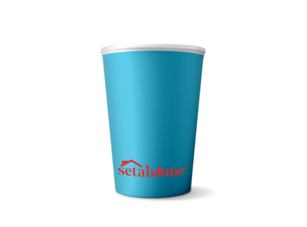 BICCHIERI CARTA 7 OZ CF.25PZ AZZURRO