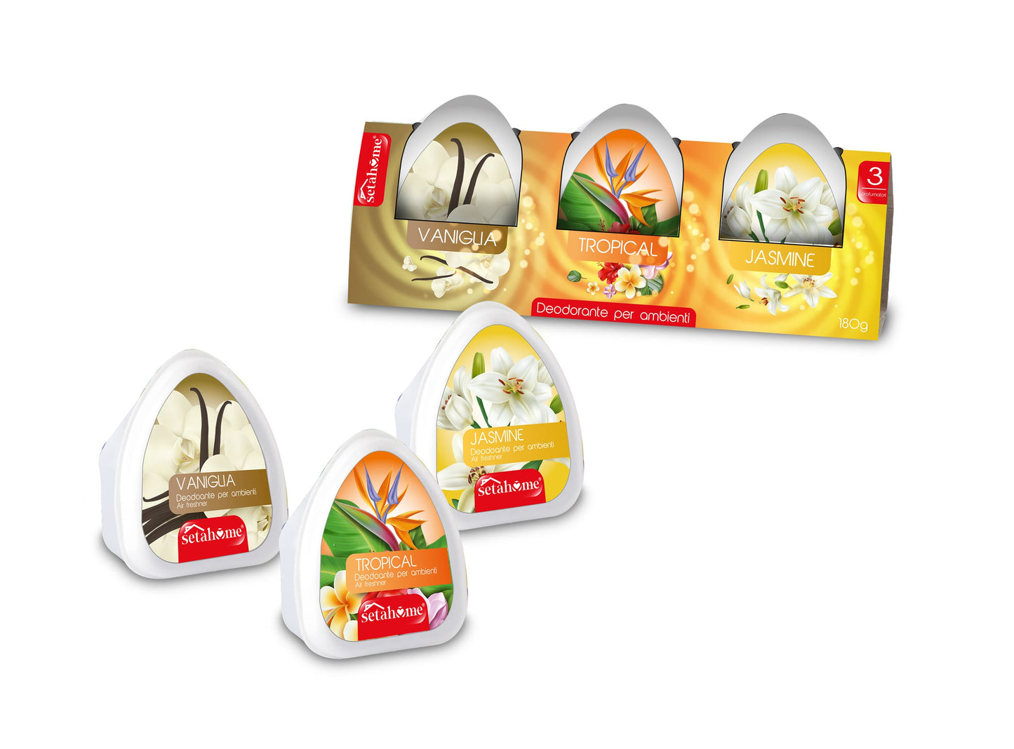 MINI DEO AMB 60ML-3PZ LAVANDA-OCEANO-MUS