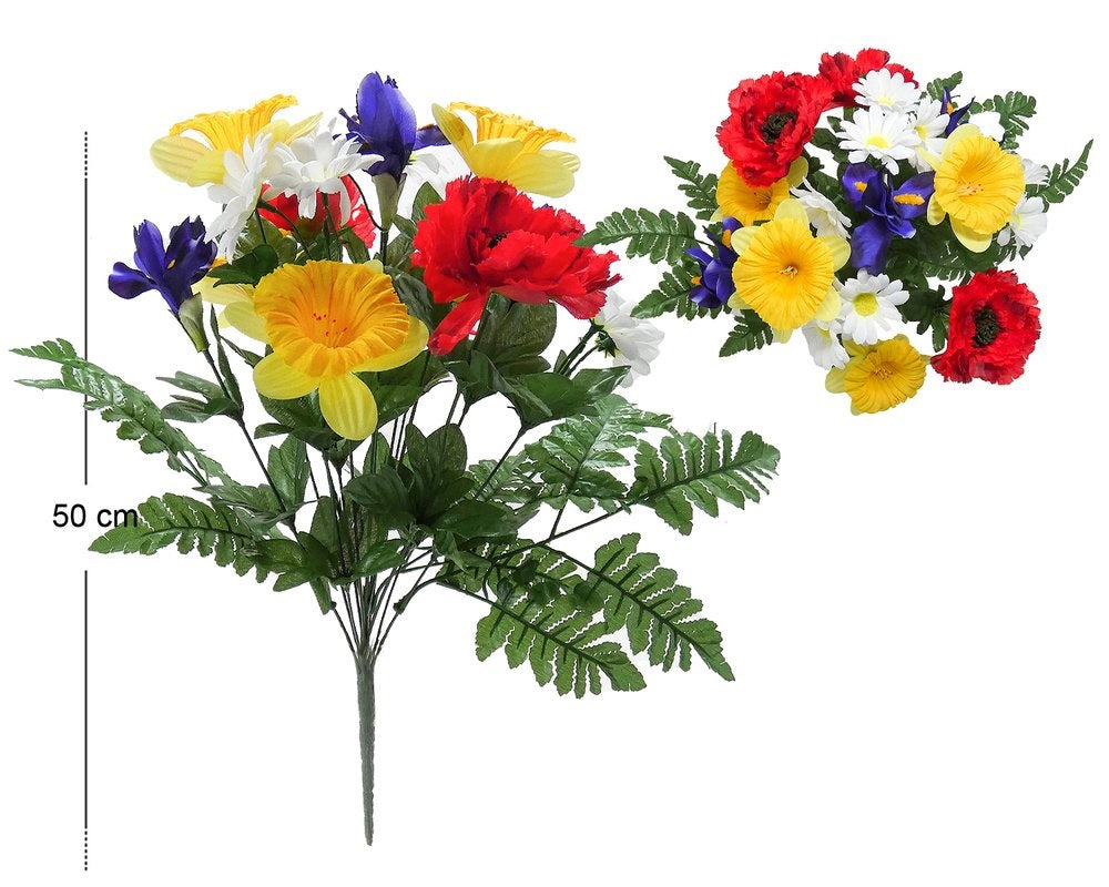 BUSH FIORI DI CAMPO H 50CM D 30CM - BOX ASS