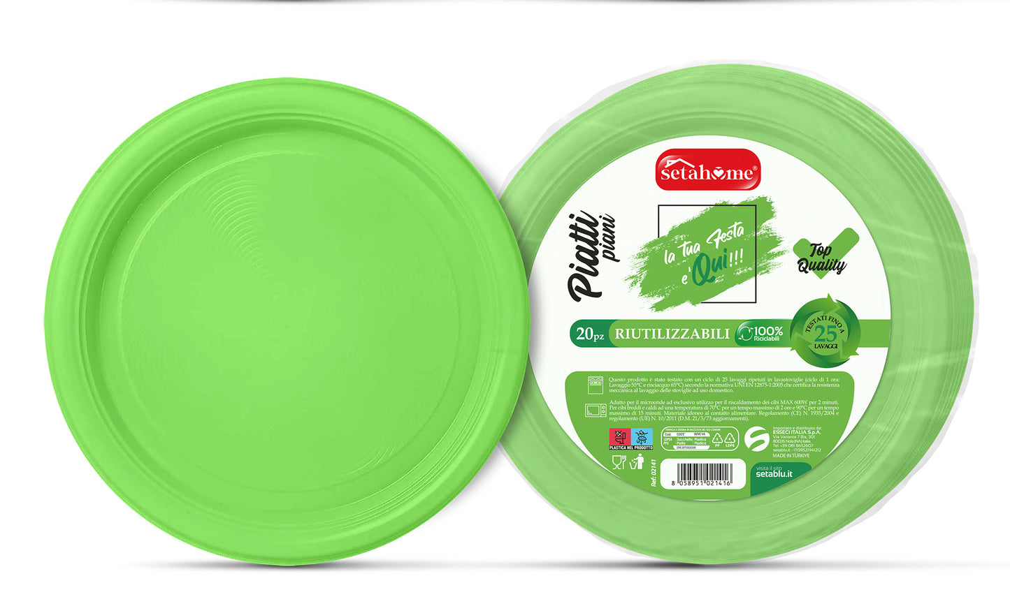 PIATTI PIANI VERDI CF 20PZ