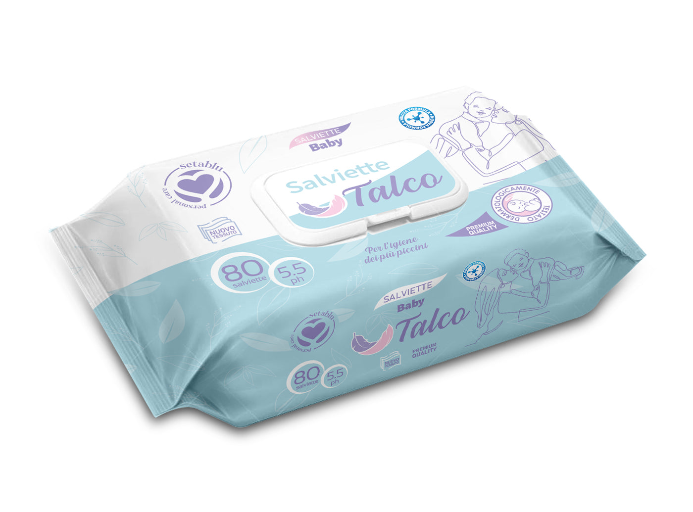 SALVIETTE BABY TALCO 80PZ