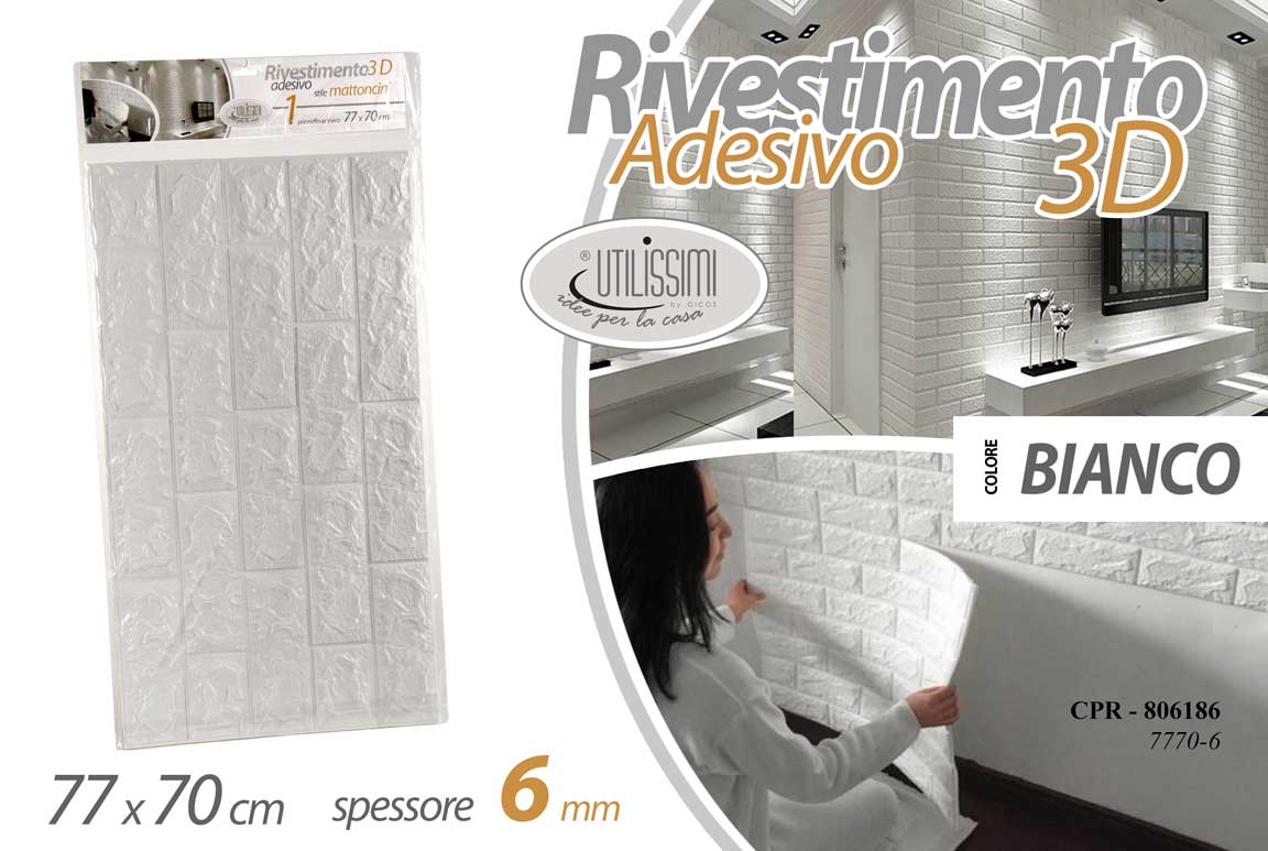 CPR/RIVESTIM 3D BIA 6MM 77*70CM 7770-6