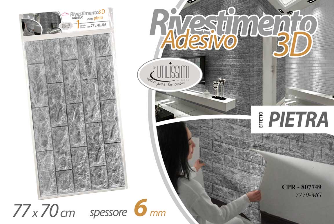 CPR/RIVESTIM 3D PIET 6MM 77*70CM 7770-MG