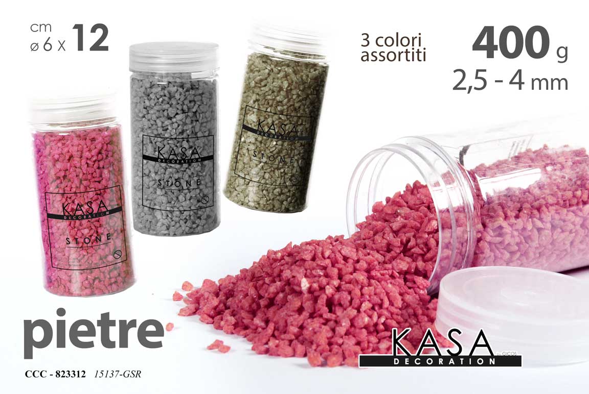 PIETRE 2,5-4MM 400G 6*12