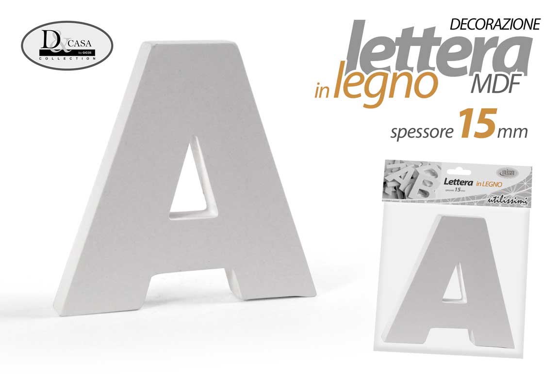 LETTERA A 15*15*1,5CM