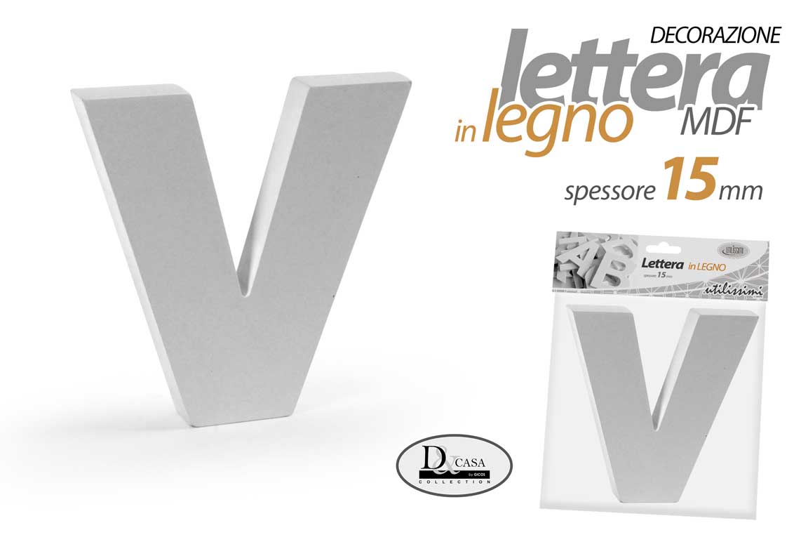 LETTERA V MDF 15*15*1,5CM