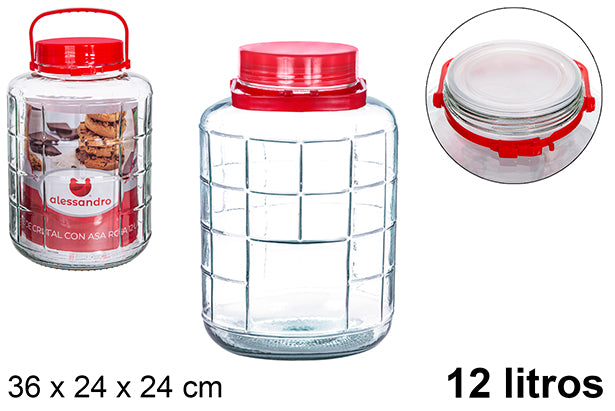 BARATTOLO VETRO 12L