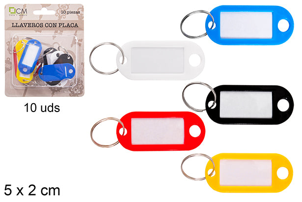 Pack 10 portachiavi con traga 12/unità