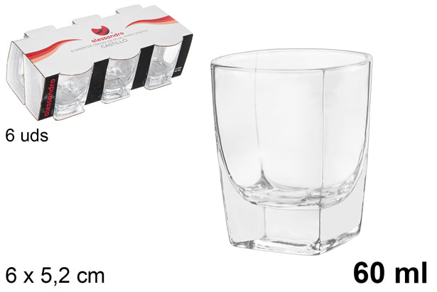 SET 6 BICCHIERINI CASTILLO 60ML