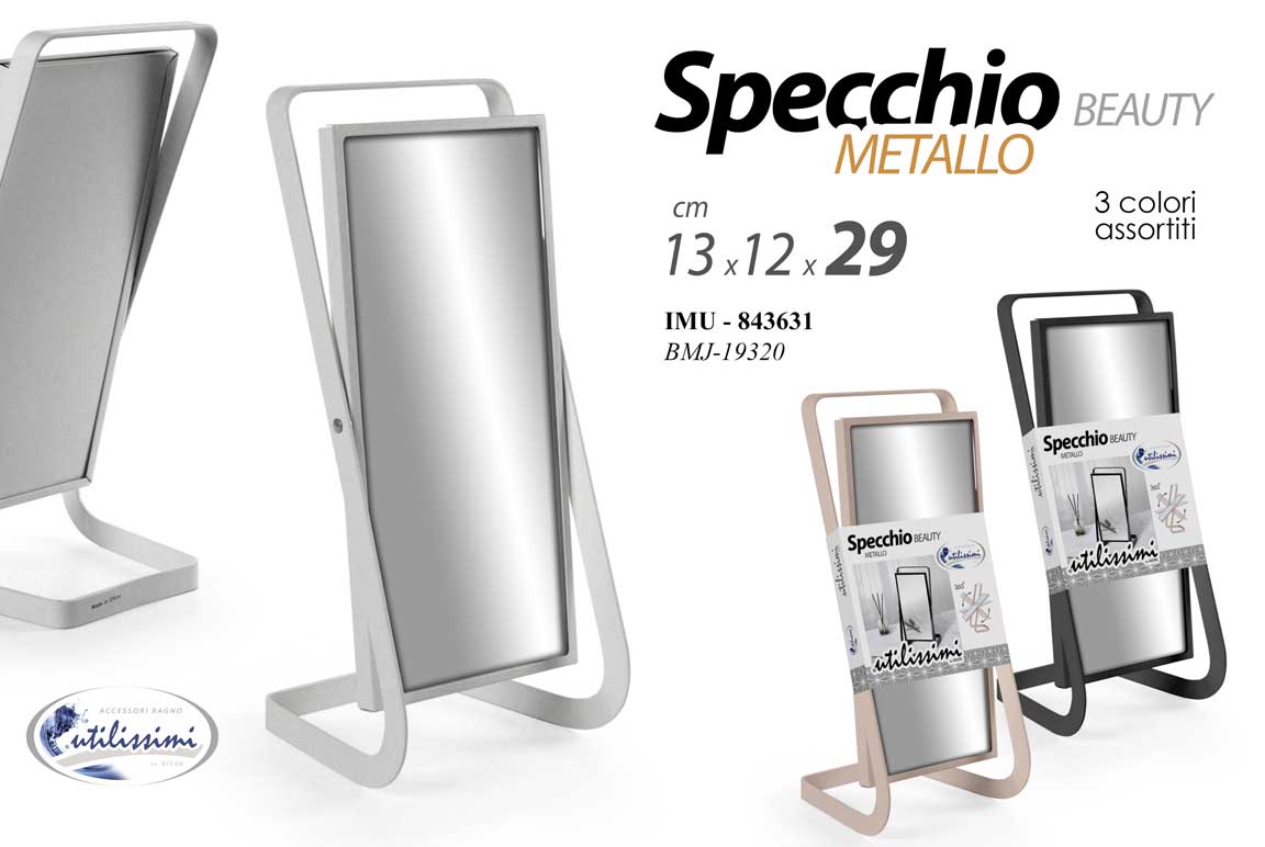 SPECCHIO MET.AS 13*12*29CM