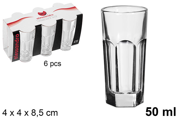 PACK 6 BICCHIERINI DA LIQUORE IN CRISTALLO CASABLANCA ALTA 5