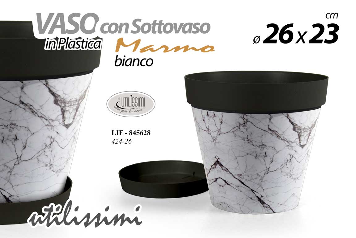 LIF/VASO DEC.MARMO PL. 26*23CM 424/26