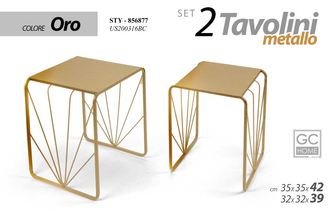 STY/2 TAV.ORO H.42/H.39CM US200316BC/G