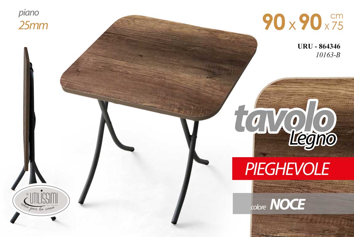 URU/TAVOLO QTO NOCE 90*90 10163-B