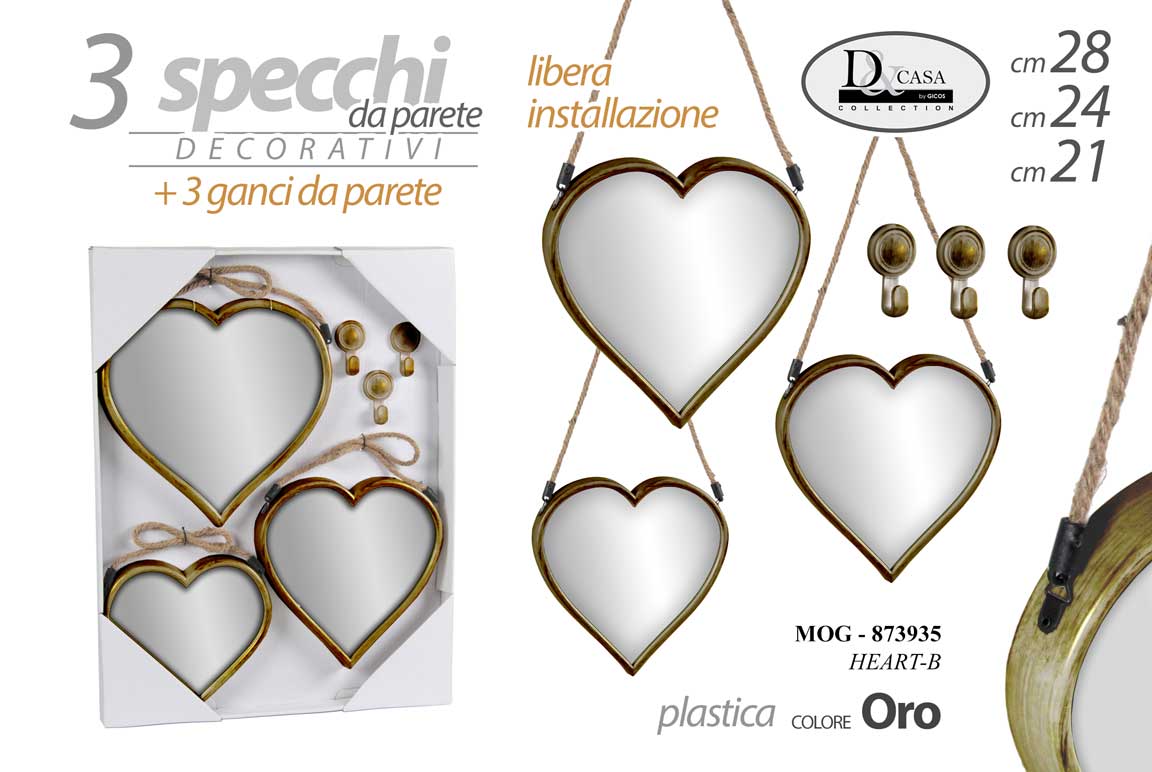 MOG/3 SPECH.CUO.ORO 28/24/21CM HEART/B