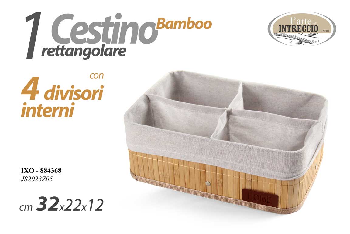 IXO/CESTA BAMBOO 32*22*12CM JS2023Z05