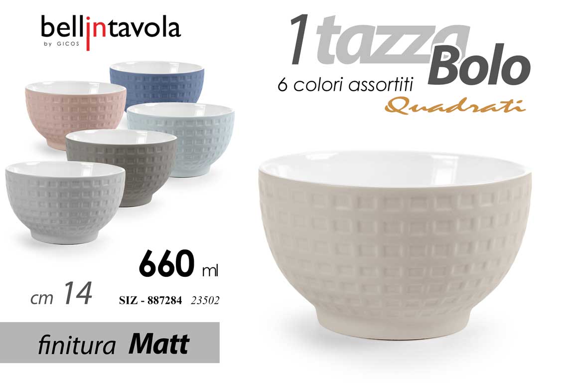 SIZ/BOLO CERAM ASS 14CM 23502