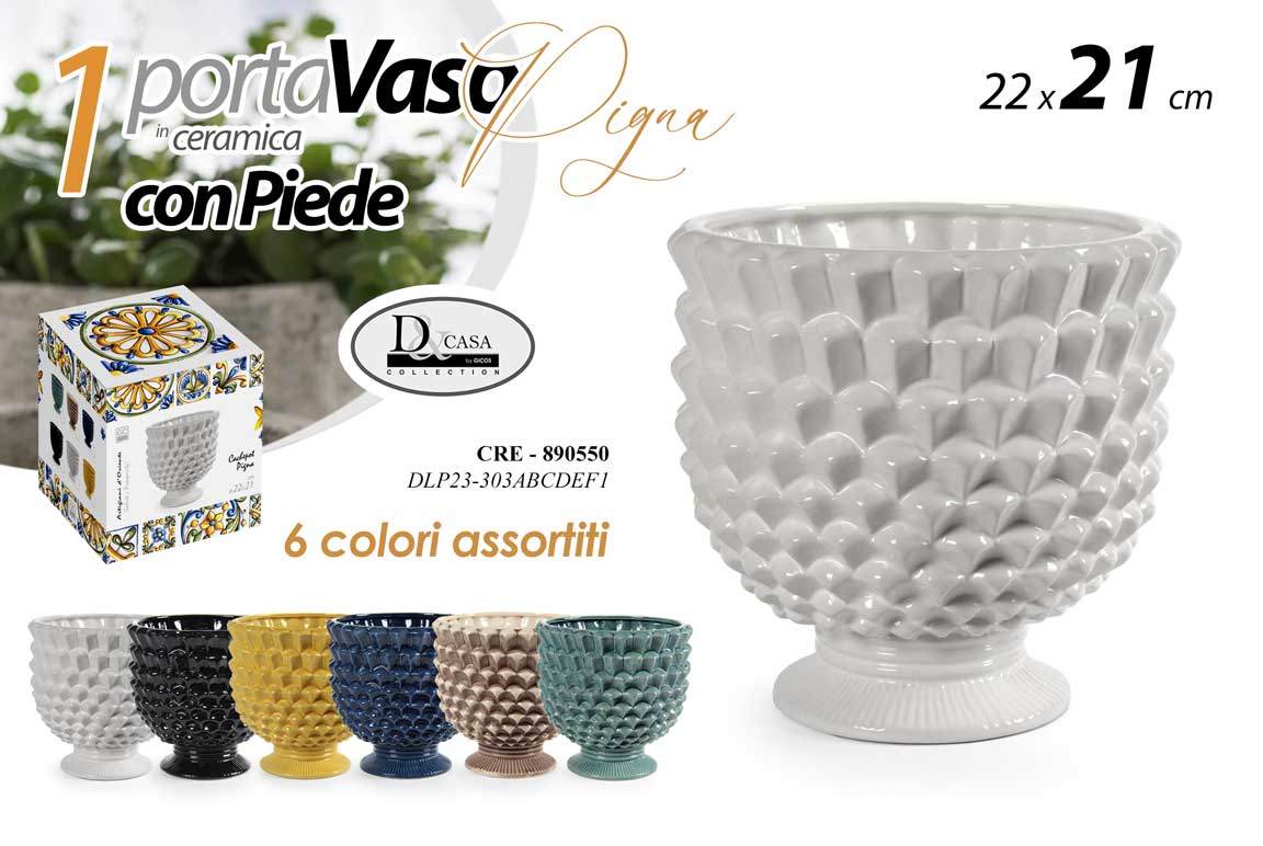 CRE/VASO CERAM ASS 22*21 DLP23303ABCDEF1