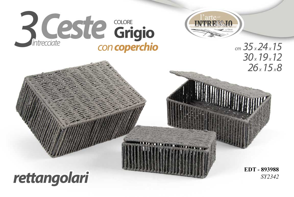 EDT/S/3 SCATOLE C.GRIGIO SY2342