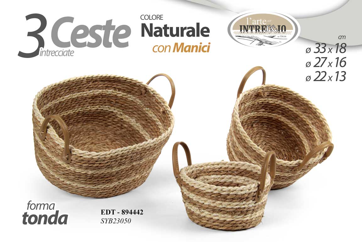 EDT/S/3 CESTINI TONDI MANIC NAT SYB23050