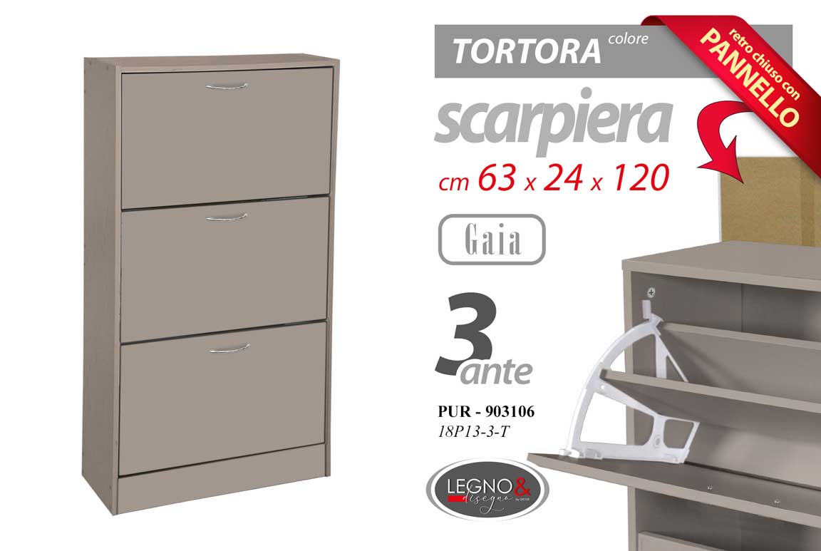 PUR/SCARP 3 TORTORA 63x24x120 18P13-3-T